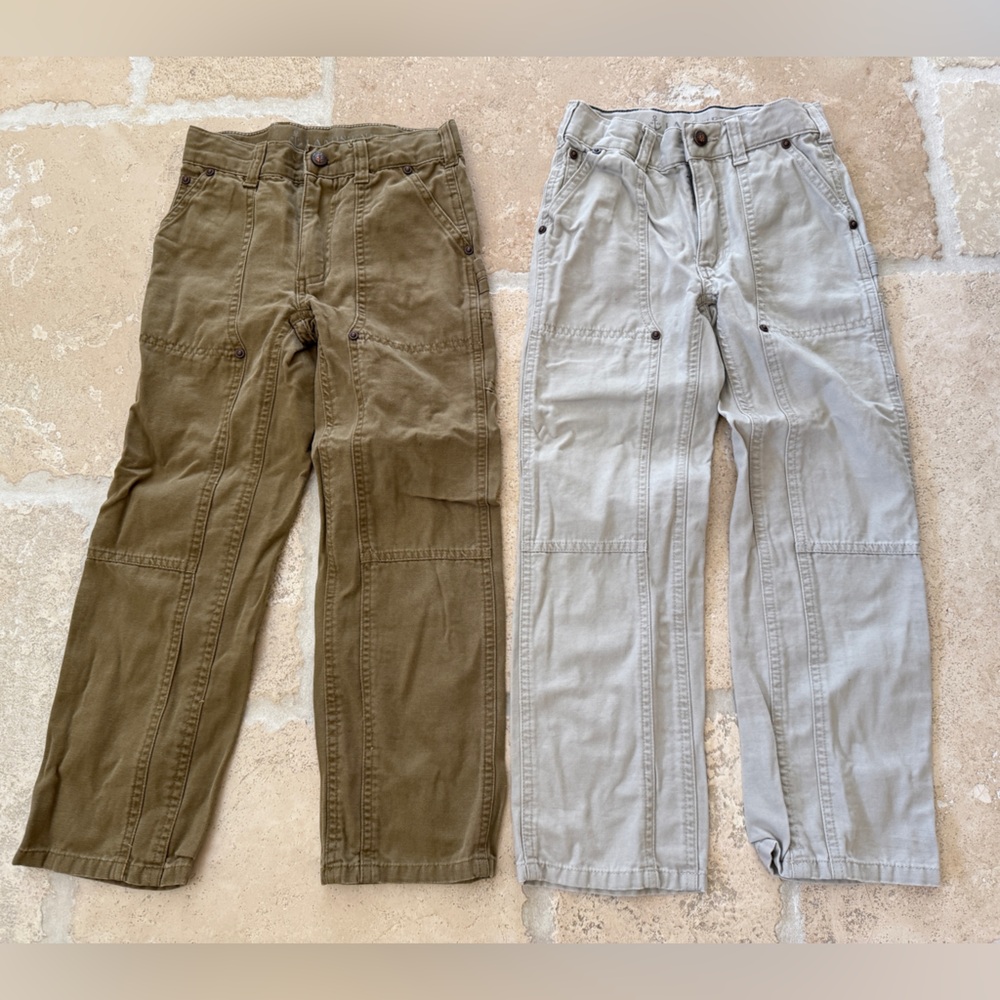Two pack! Land's End boy khaki pants